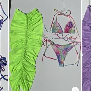 Jazzy bikini / cover skirt